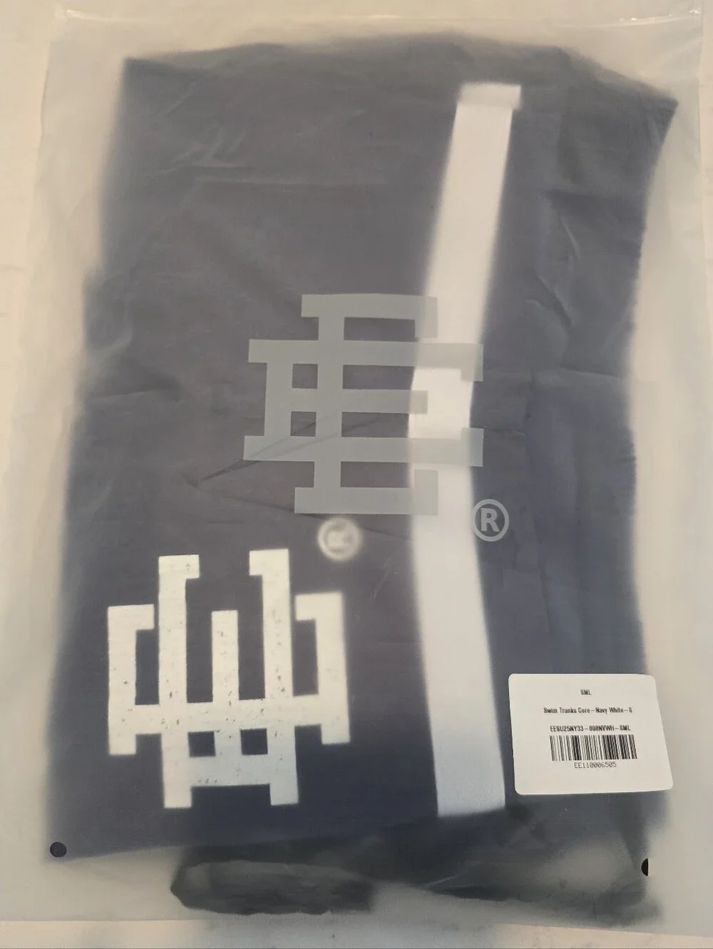 ERIC EMANUEL + EVEREST ISLES- EE SWIM TRUNKS CORE- Navy/White
